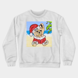 Stylin' Swifty Santa the Yorkie Crewneck Sweatshirt